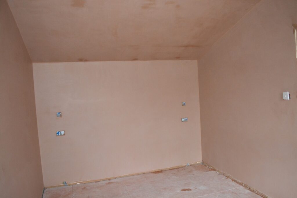 Plastering done